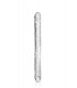DILDO DOBLE TRANSPARENTE 34 CM