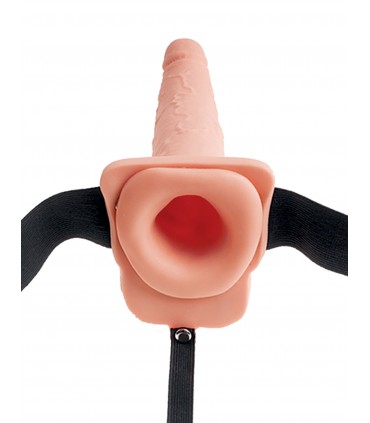 7'5" SQUIRTING HOLLOW STRAP-ON LIGHT