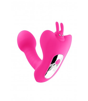 VIBRADOR C/ MANDO BUTTERFLY ROSA