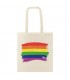 Borsa in cotone con bandiera arcobaleno