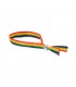 12 PULSERAS CON LA BANDERA ARCO IRIS CON BOLITA DE  PLATA