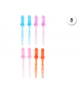 8 COLORED PENIS SPIKES