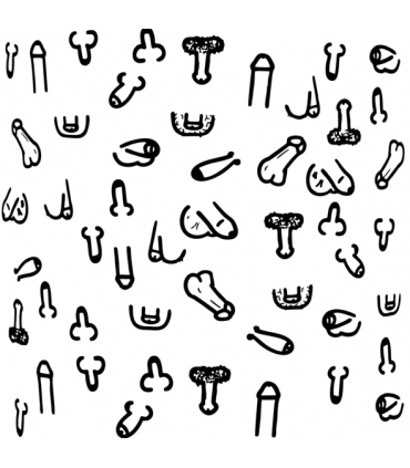 12 PACK DE 10 POSAVASOS CUADRADOS PENES