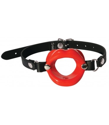 ROTER SILIKON-LIPPEN-KNEBEL