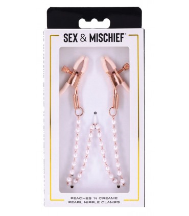 PEACHES N CREAME PEARL NIPPLE CLAMPS