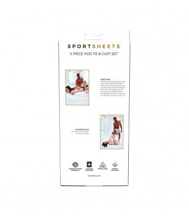 5 PIECE HOG TIE & CUFF SET