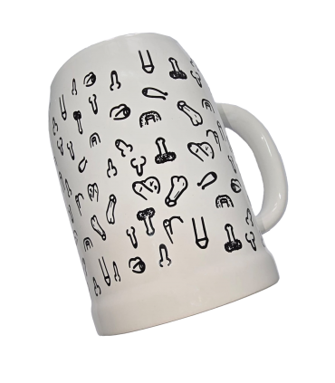 BLACK PENIS BEER PITCHER