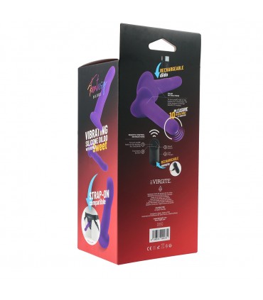 VIBRATING SILICONE DILDO "SWEET" W/ REMOTE CONTROL