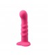 VIBRATING SILICONE DILDO "PINKY" W/ REMOTE CONTROL