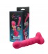 VIBRATING SILICONE DILDO "PINKY" W/ REMOTE CONTROL