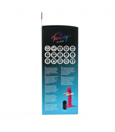 VIBRATING SILICONE DILDO "PINKY" W/ REMOTE CONTROL