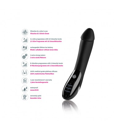 MYSTIM TICKLING TRUMAN ESTIM VIBRATOR BLACK EDITION