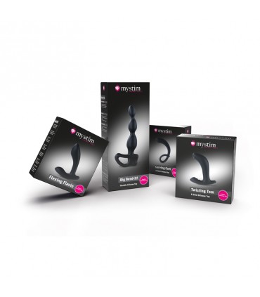 MYSTIM FLEXING FLAVIO - WITH E-STIM - BLACK