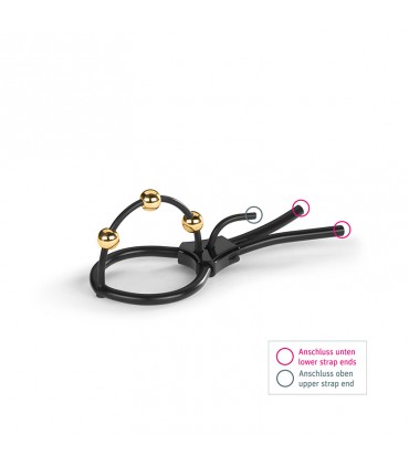 MYSTIM PEARLY PETE - CINTURINO CORONA CON PALLINE DORATE