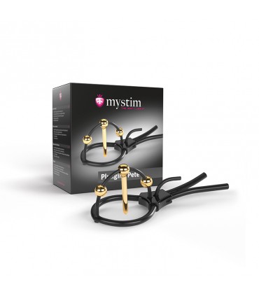 MYSTIM PLUNGING PETE - CORONA STRAP WITH URETHRAL SOUND