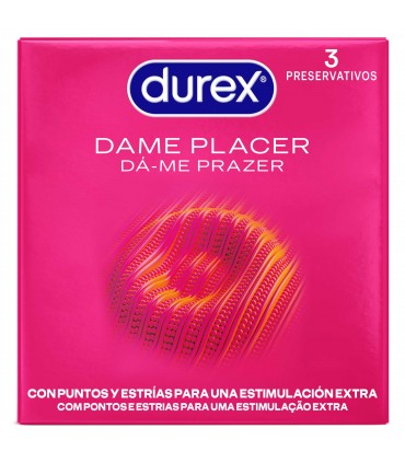 PRESERVATIFS DUREX DONNEZ-MOI DU PLAISIR 3 UNITES