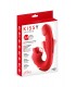 VIBRADOR KISSY TRIPLE ESTIMULACIÓN ROJO