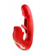 VIBRADOR KISSY TRIPLE ESTIMULACIÓN ROJO