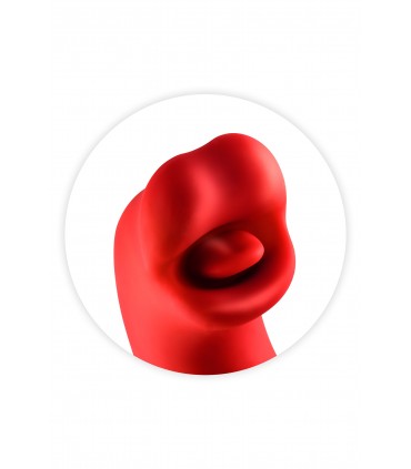 VIBRADOR KISSY TRIPLE ESTIMULACIÓN ROJO