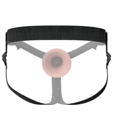 5" SILICONE HOLLOW STRAP-ON DUAL DENSITY