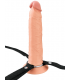9" SILICONE HOLLOW STRAP-ON DUAL DENSITY