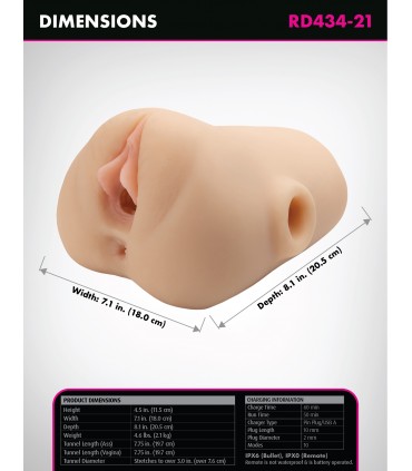 DOUBLE POUNDER VIBRANT SQUEEZE STROKER