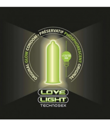 PRESERVATIVI LOVE LIGHT TECHNOSEX GLOW 12 UNITÀ