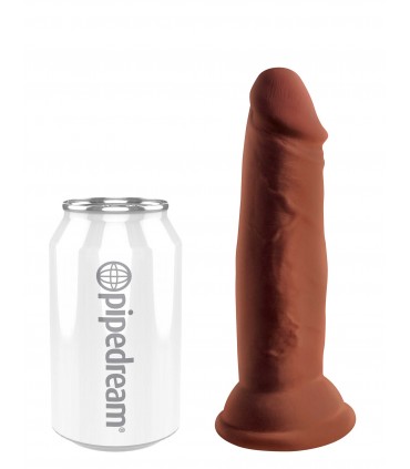 KING COCK PLUS 6" TRIPLE DENSITY COCK - BROWN