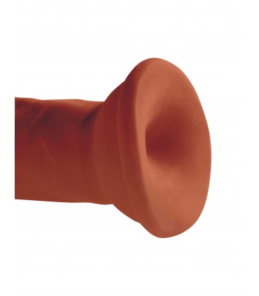KING COCK PLUS 6" TRIPLE DENSITY COCK - BROWN