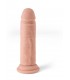 VIBRADOR REALÍSTICO "R11" CARNE 16,7CM C/ CONTROL REMOTO