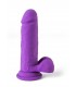 VIBRADOR REALÍSTICO "R12" MORADO 16,7CM C/ CONTROL REMOTO