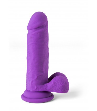 VIBRADOR REALÍSTICO "R12" MORADO 16,7CM C/ CONTROL REMOTO