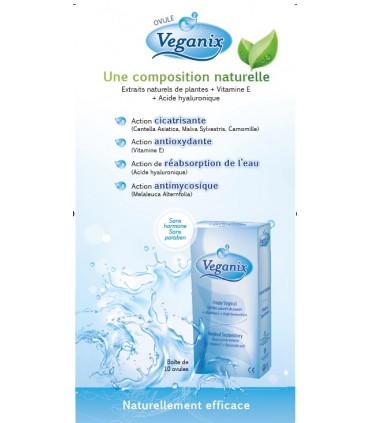 VEGANIX OVULI VAGINALI 10 UNITÀ