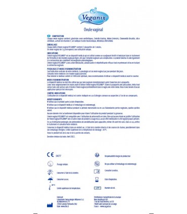 VEGANIX OVULI VAGINALI 10 UNITÀ