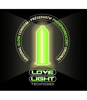 PRESERVATIVI LOVE LIGHT TECHNOSEX GLOW 12 UNITÀ