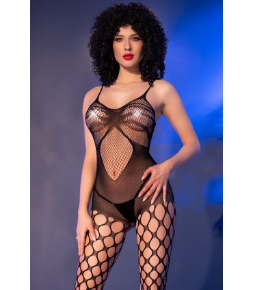 CR4854 BODYSTOCKING NEGRO