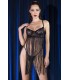 CR4496 BABYDOLL CON PERIZOMA NERO L/XL