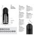 4+1 M1 MASTURBATOR SUCTION / UP AND DOWN / VIBRATION FLESH USB