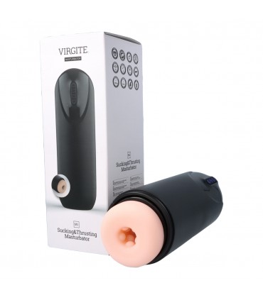 MASTURBATORE M1 4+1 ASPIRAZIONE / SU E GIÙ / VIBRAZIONE FLESH USB