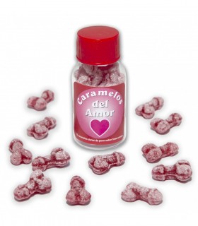 PACK OF 12 JARS OF 10 UNITS OF STRAWBERRY-CHERRY LOVE PITO CANDIES