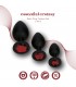 SET PLUG X3 E13 SILICONE NOIR-RUBY
