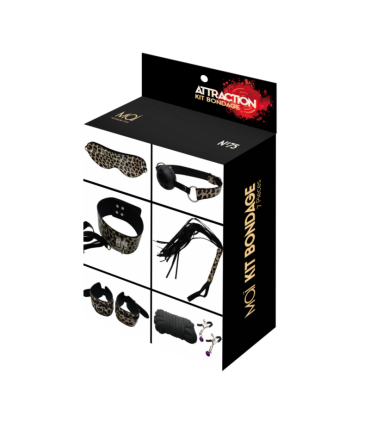 CONFEZIONE DA 12 KIT BDSM LEOPARDO X 7 PEZZI