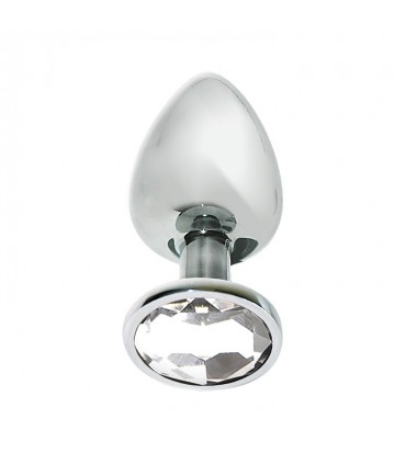 CONFEZIONE DA 12 TAPPI IN METALLO CON PIETRA TRASPARENTE M