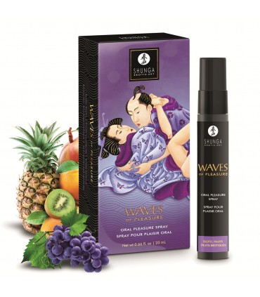 SHUNGA SPRAY ORAL WAVES PLEASURE 20 ML FRUTAS EXÓTICAS