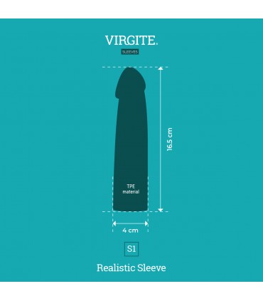 REALISTIC PENIS SHEATH S1 FLESH 16'5 CM