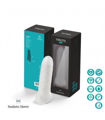 GUAINA PENE REALISTICA S10 TRASPARENTE 17'80 CM