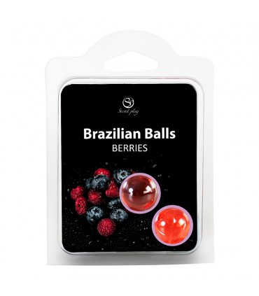 SET DI 2 PALLINE BRASILIANE FRUTTI DI BOSCO