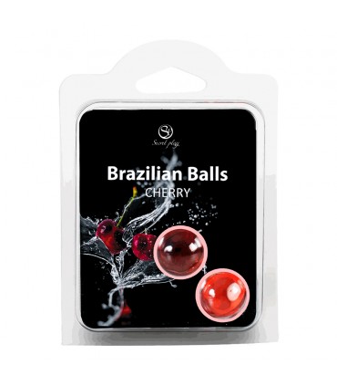 SET 2 BRAZILIAN BALLS CHERRY