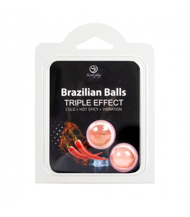 LOT DE 2 BOULES BRÉSILIENS TRIPLE EFFET
