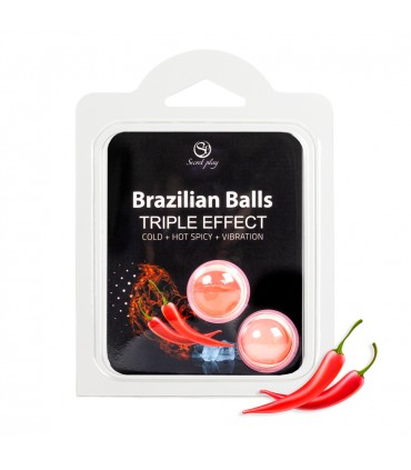 LOT DE 2 BOULES BRÉSILIENS TRIPLE EFFET